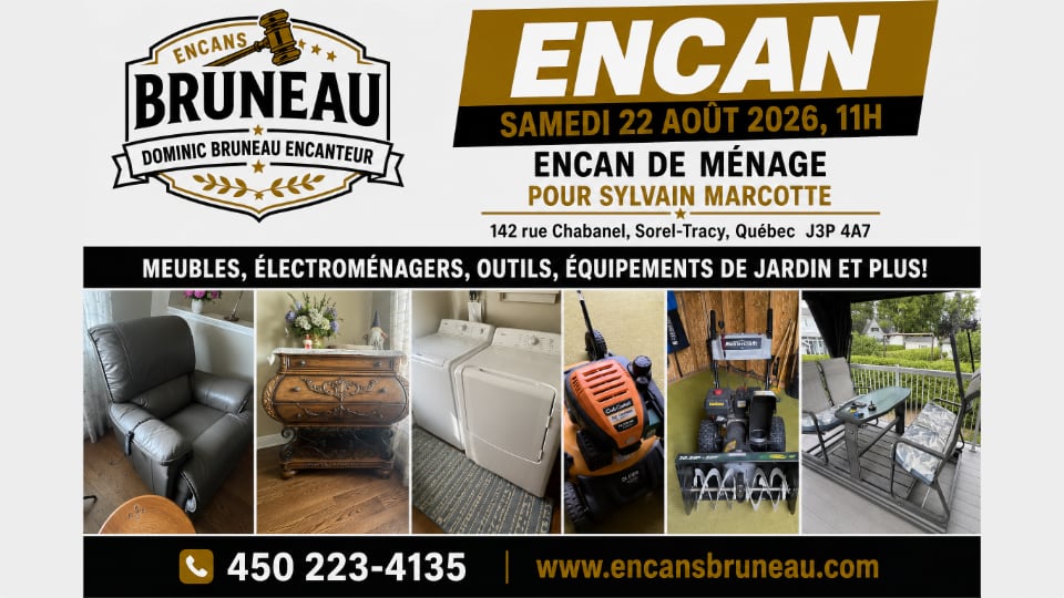 Encan de Ménage